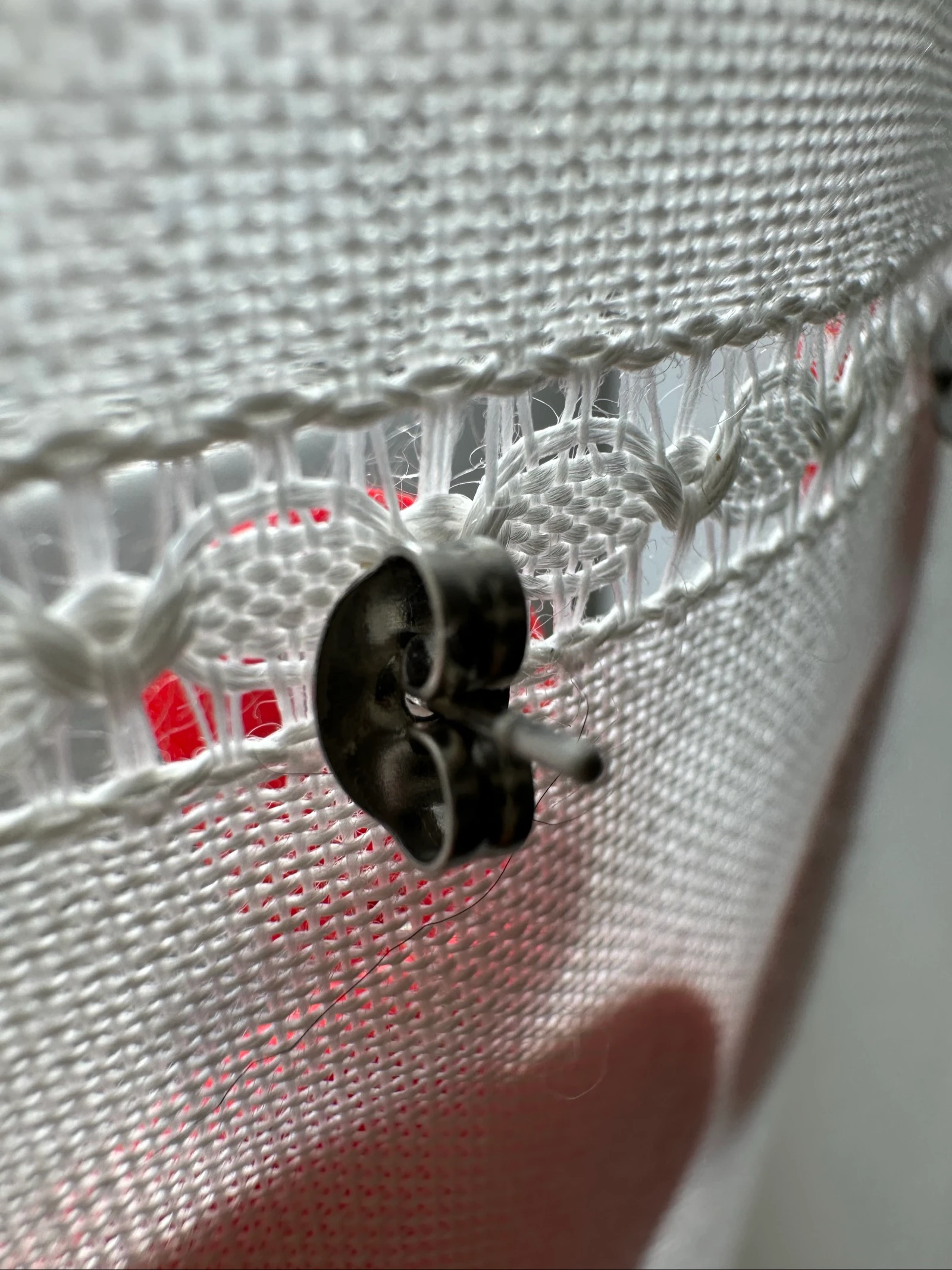 Red handmade earrings – photo 3